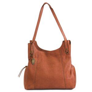 BORN Saddle Leather Shoulder Bag